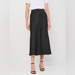 ZARA SATIN EFFECT MIDI SKIRT
